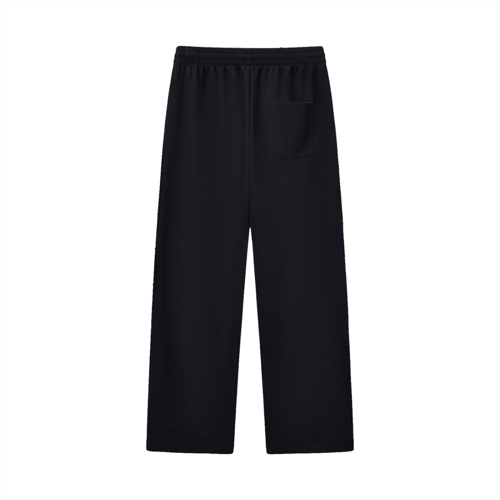 XOUND WAV UP - Curved Stripe Straight Sweatpants