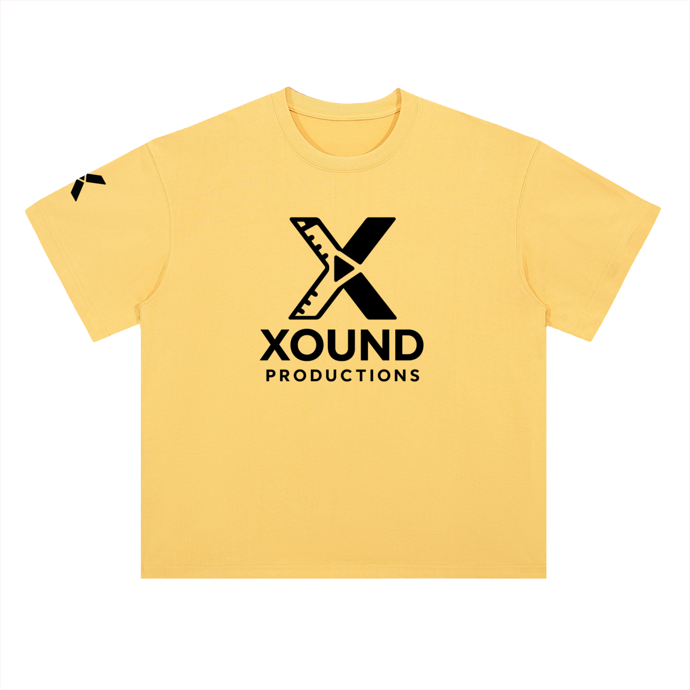 XOUND TEE (DARK FONT) - Heavyweight Drop Shoulder Cotton T-Shirt