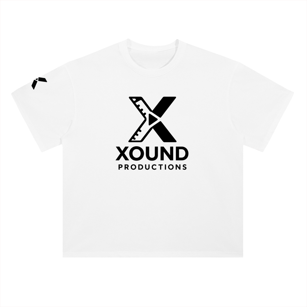 XOUND TEE (DARK FONT) - Heavyweight Drop Shoulder Cotton T-Shirt