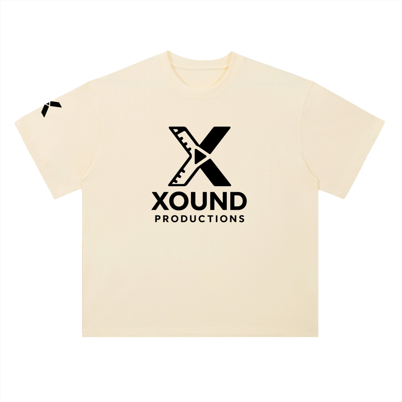 XOUND TEE (DARK FONT) - Heavyweight Drop Shoulder Cotton T-Shirt