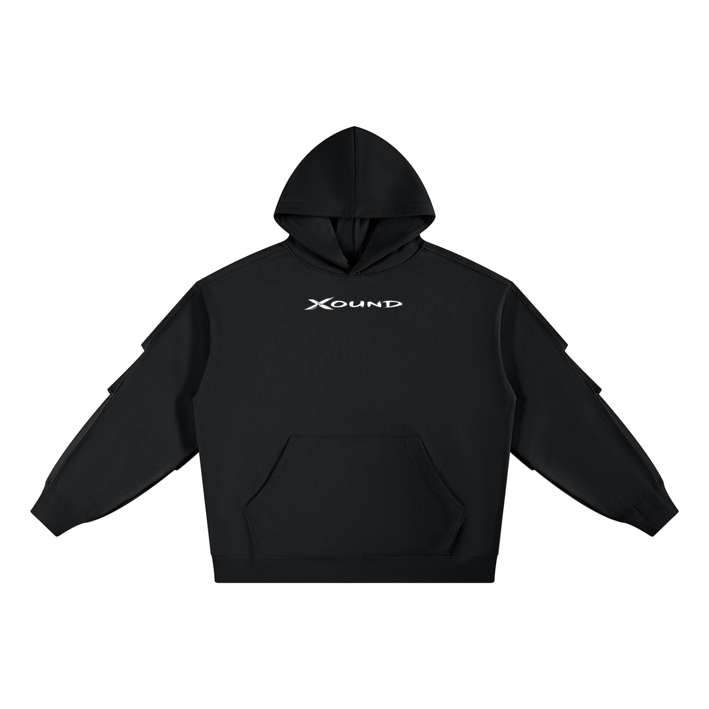 XOUND NINJA - Unisex Heavyweight Ruched Sleeves Hoodie