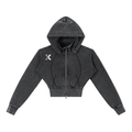 Xound XHE - Vintage Washed Cropped Fleece Hoodie
