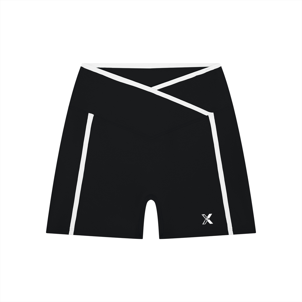 XOUND XHE YOGA SHORTS - Women’s High Rise Color Block Yoga Shorts